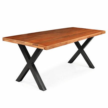 Eettafel Zeno rechthoekig 200cm bruin mangohout