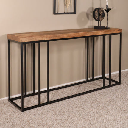 Bijzettafel 150cm mangohout Don bruin