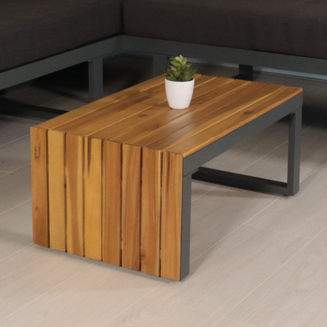 Loungetafel tuin acaciahout aluminium Darcio
