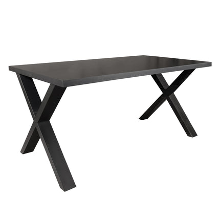Eettafel Reef rechthoekig 200cm zwart melamine