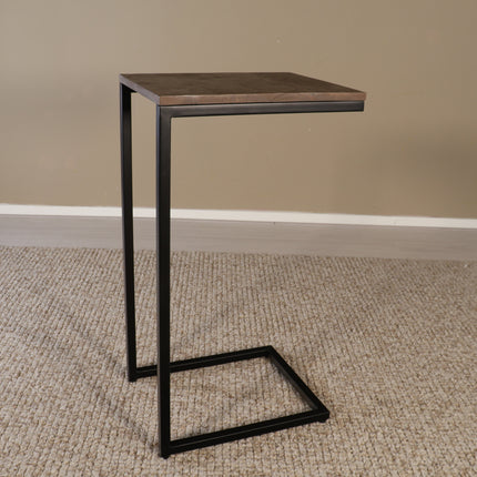 Bijzettafel Jerry 68cm walnoot mangohout