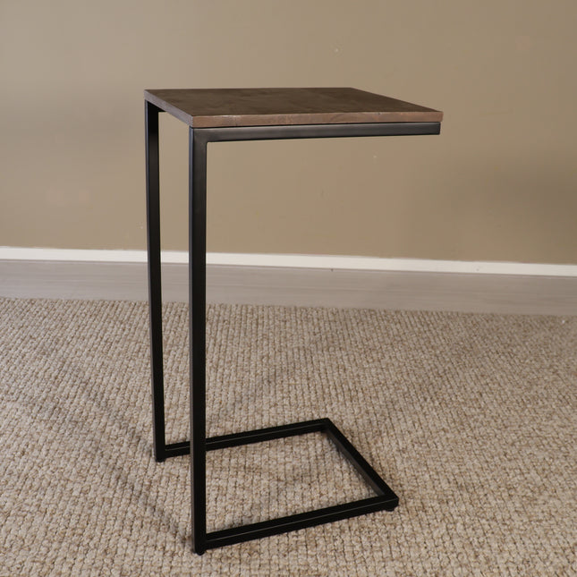 Bijzettafel Jerry 68cm walnoot mangohout