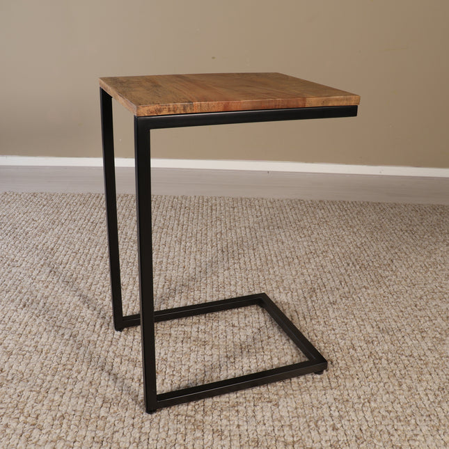 Bijzettafel Jerry 55cm lichtbruin mangohout