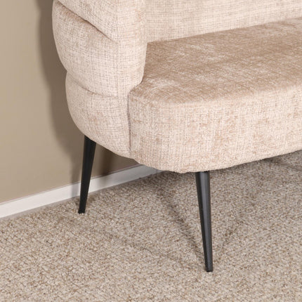 Eetkamerbank Quinn 180cm taupe chenille