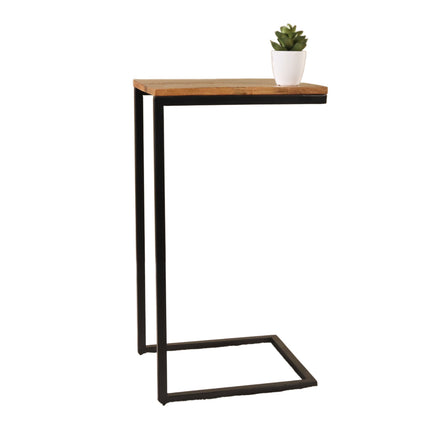 Bijzettafel industrieel Jerry duurzaam mangohout laptoptafel mango side table