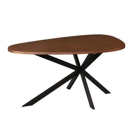Eettafel organisch Jillian 180cm bruin eiken fineer
