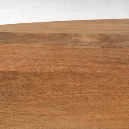 Salontafel ovaal lichtbruin mangohout 100cm Jimmy