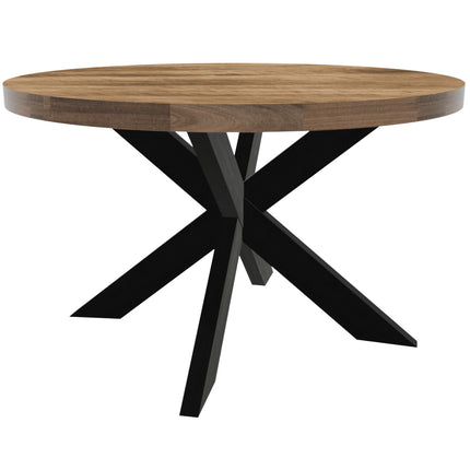 Eettafel Jones rond 130cm lichtbruin mangohout