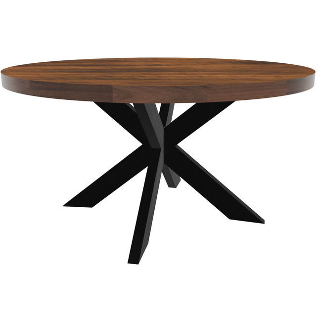Eettafel Jones rond 150cm bruin mangohout