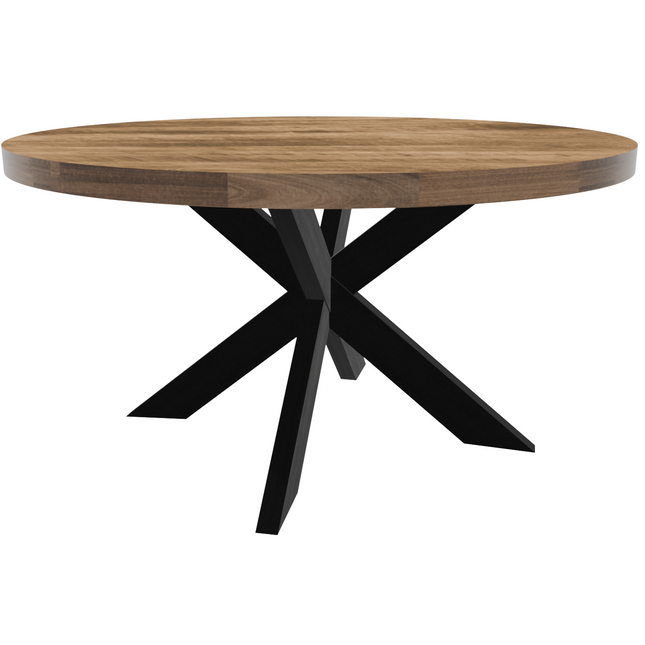 Eettafel Jones rond 150cm lichtbruin mangohout
