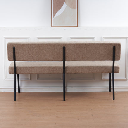 Eetkamerbank Wendy 160cm beige stof