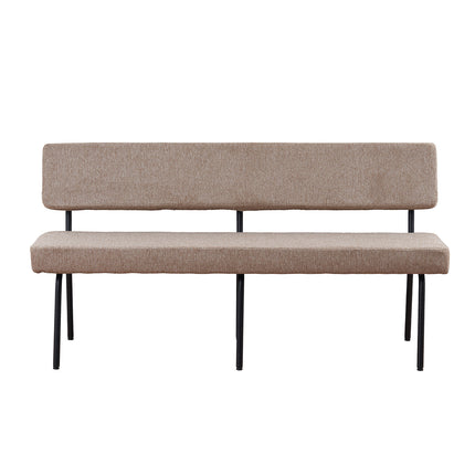 Eetkamerbank Wendy 160cm beige stof