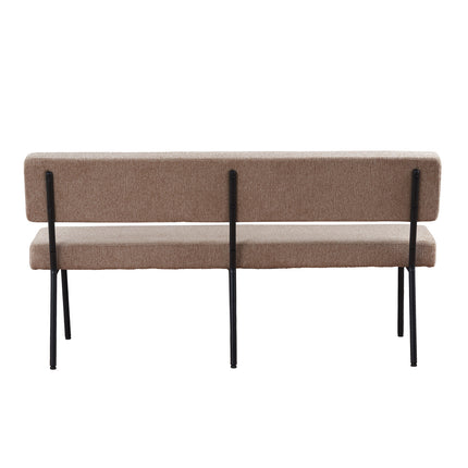 Eetkamerbank Wendy 160cm beige stof