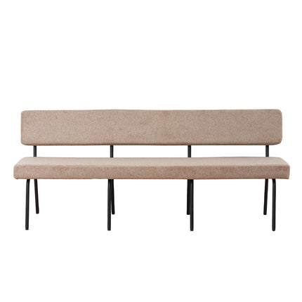 Eetkamerbank Wendy 200cm beige stof