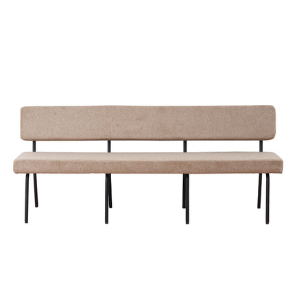 Eetkamerbank Wendy 220cm beige stof