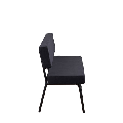Eetkamerbank Wendy 160cm zwart stof