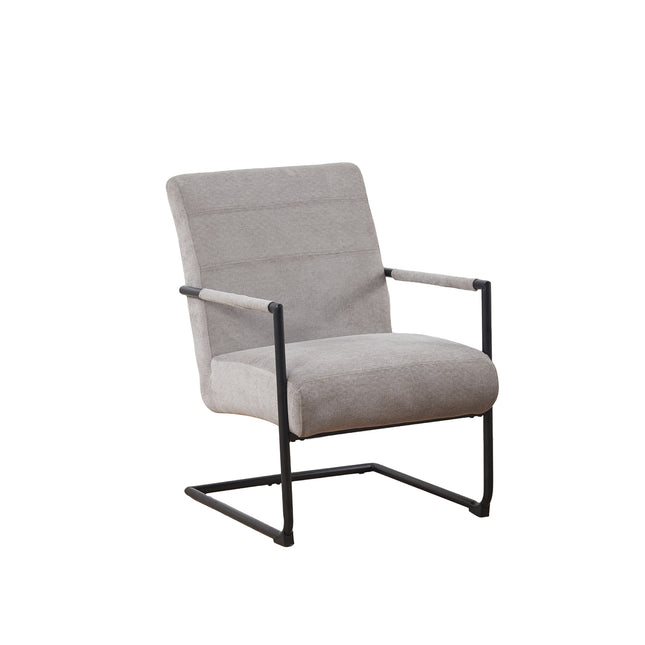 Fauteuil Merlijn grijs chenille