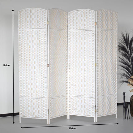 Kamerscherm Lola wit 200cm