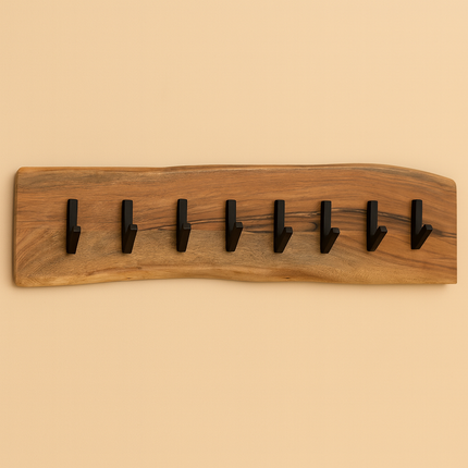 Kapstok David acaciahout bruin 90cm