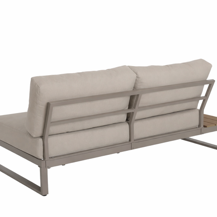 Loungebank tuin Pippa beige aluminium 270cm