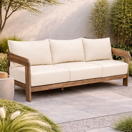 Tuinbank Bruno beige acaciahout 210cm