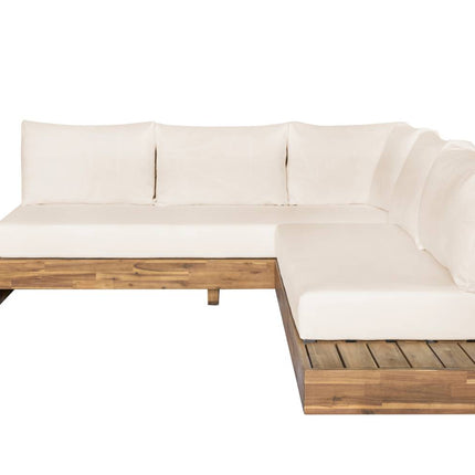 Loungebank tuin Charlie beige acaciahout 230cm