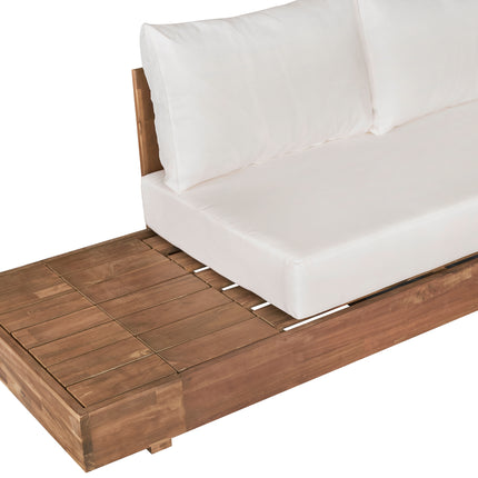 Loungebank tuin Donna beige acaciahout 248cm