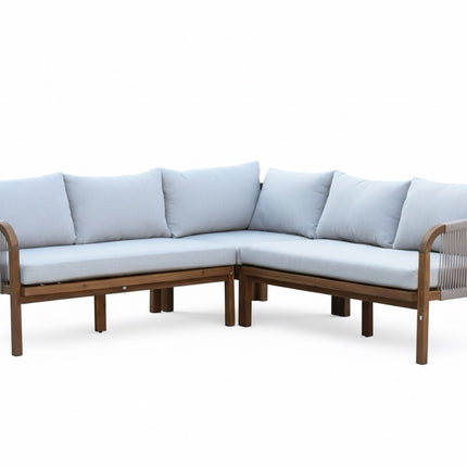 Loungebank tuin Lindy beige acaciahout 210cm