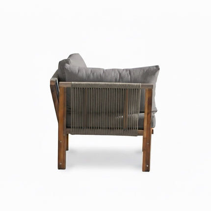 Loungebank tuin Lindy beige acaciahout 210cm