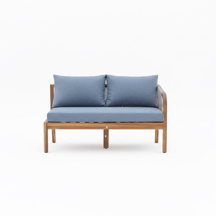 Loungebank tuin Lindy donkergrijs acaciahout 210cm