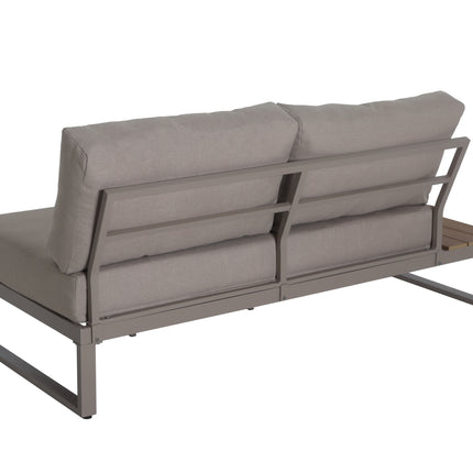 Loungebank tuin Pippa beige aluminium 270cm