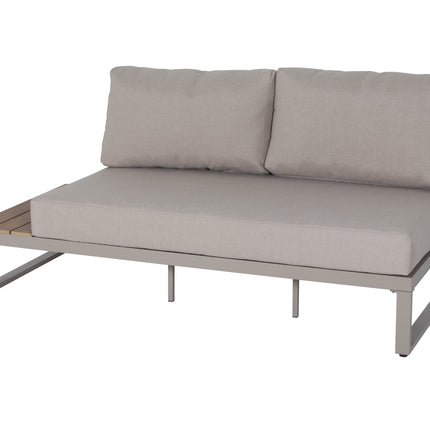 Loungebank tuin Pippa beige aluminium 270cm