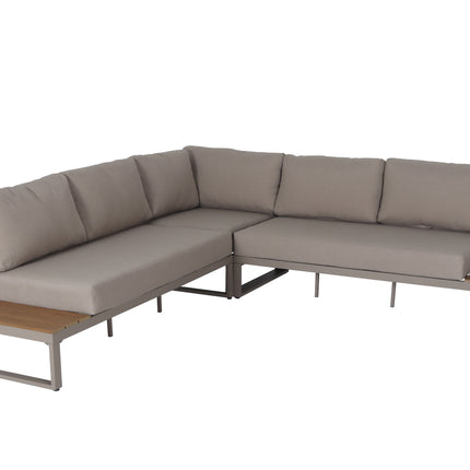 Loungebank tuin Pippa beige aluminium 270cm