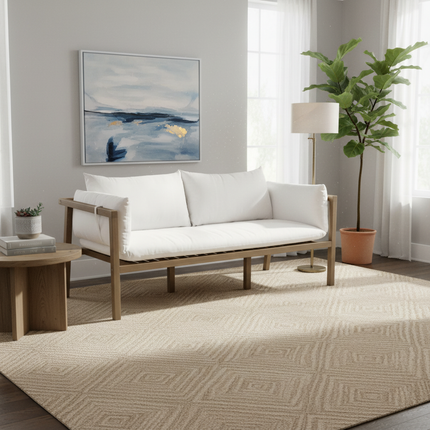 Tuinbank Xandra beige acaciahout 169cm