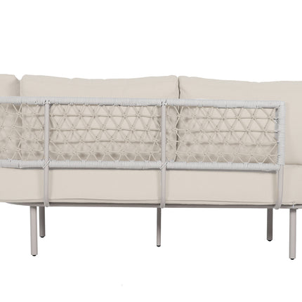 Loungebank tuin Palma beige aluminium 270cm