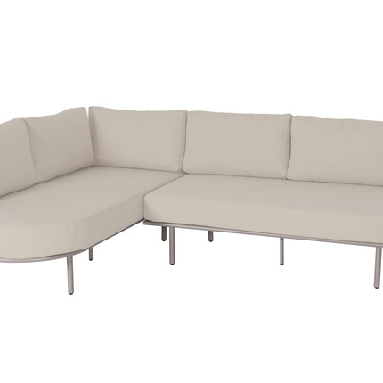 Loungebank tuin Palma beige aluminium 270cm