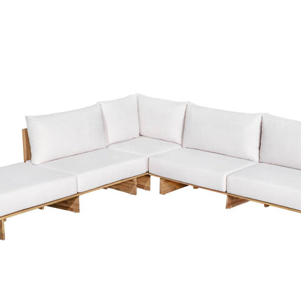 Loungebank tuin Benito beige acaciahout 240cm
