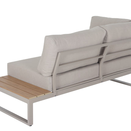 Loungebank tuin Brava beige aluminium 253cm