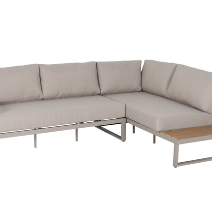 Loungebank tuin Brava beige aluminium 253cm