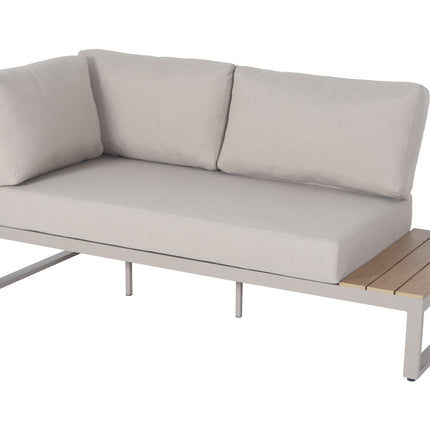 Loungebank tuin Brava beige aluminium 253cm