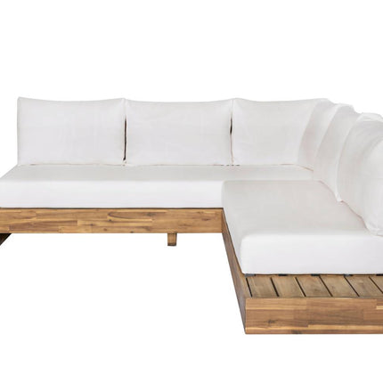 Loungebank tuin Charlie beige acaciahout 230cm