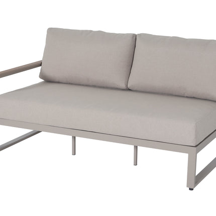 Loungebank tuin Nando beige aluminium 253cm