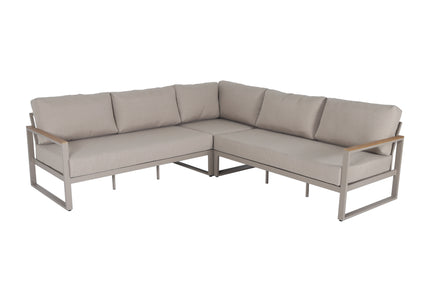 Loungebank tuin Nando beige aluminium 253cm