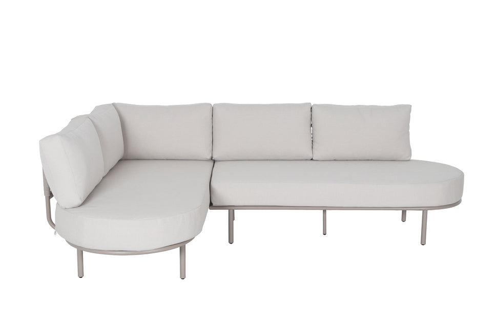 Loungebank tuin Palma beige aluminium 270cm