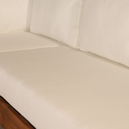 Loungebank tuin Charlie wit acaciahout 230cm