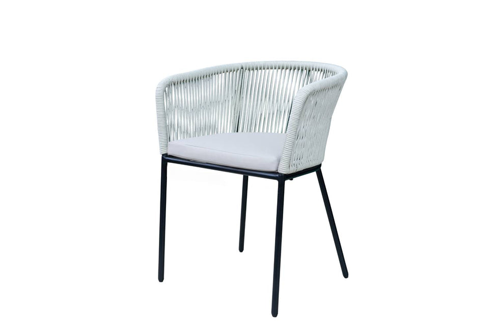 Tuinstoel beige acaciahout Barco