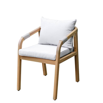 Tuinstoel beige acaciahout Denver