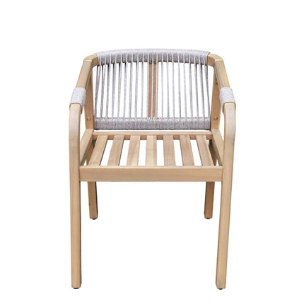 Tuinstoel beige acaciahout Denver