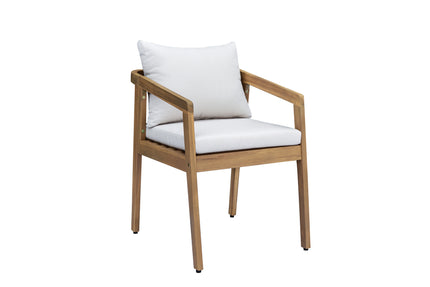 Tuinstoel beige acaciahout Savannah