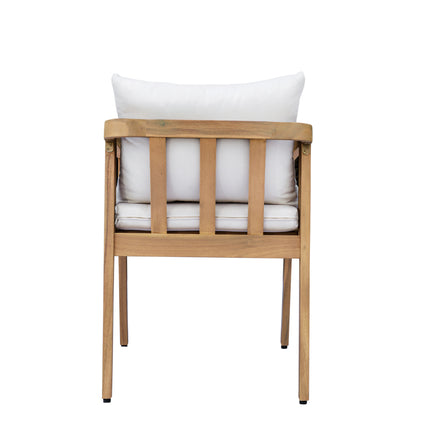 Tuinstoel beige acaciahout Savannah